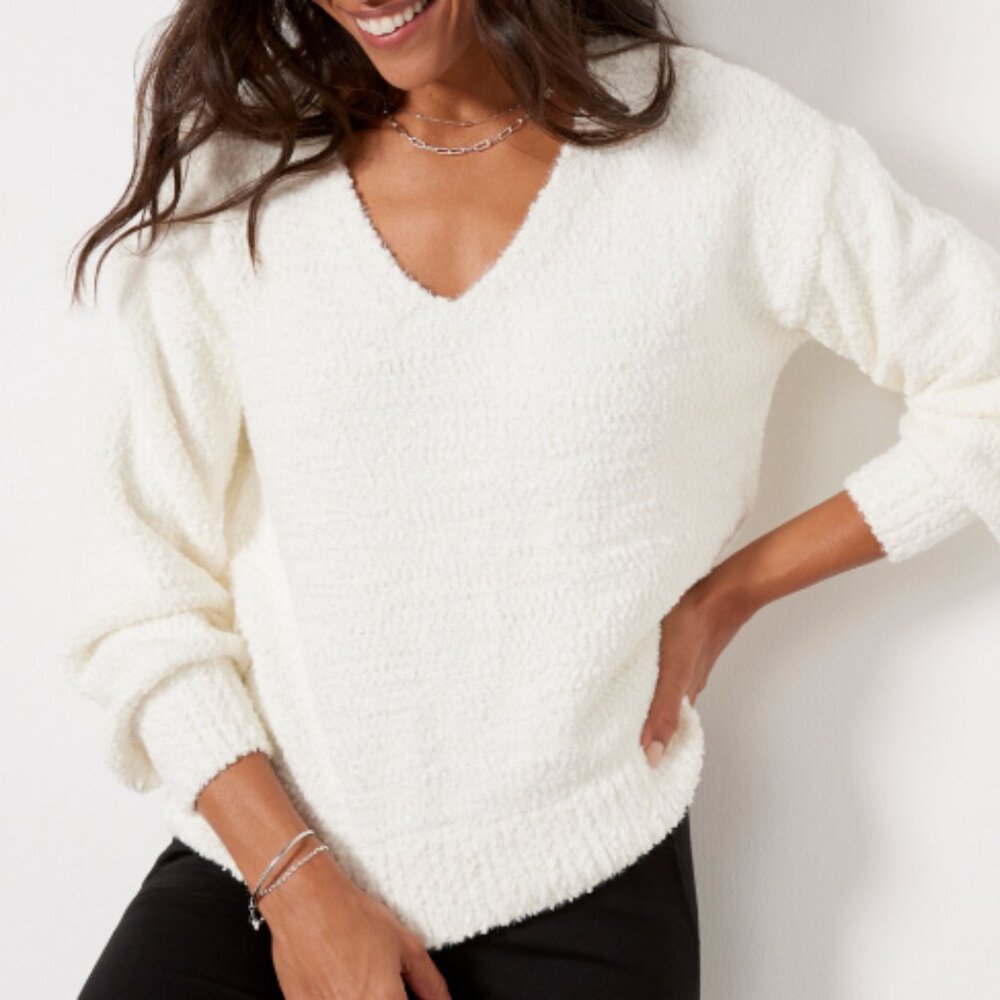 Sanctuary Bliss Cozy Soft V-Neck Pullover Sweater